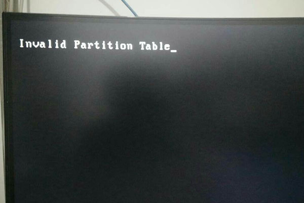 invalid partition table是什