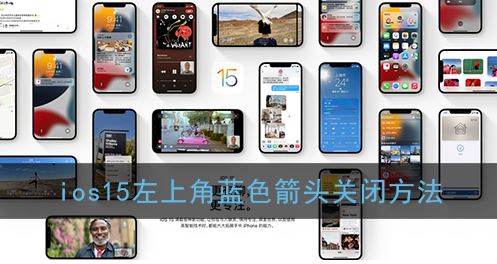 ios15左上角蓝色箭头怎么关闭-ios15左上角蓝色箭头