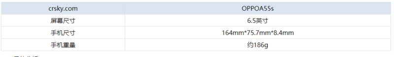 OPPOA55s重量是多少
