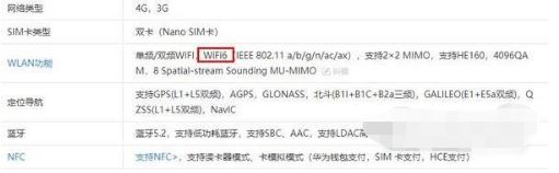 华为P50E具备WiFi6吗